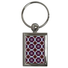 Cute Pretty Elegant Pattern Key Chain (rectangle) by GardenOfOphir