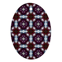 Cute Pretty Elegant Pattern Oval Ornament (two Sides) by GardenOfOphir