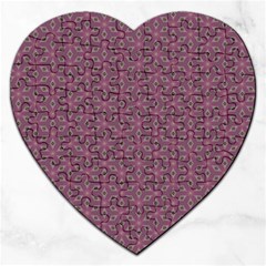 Cute Pretty Elegant Pattern Jigsaw Puzzle (heart) by GardenOfOphir