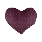 Cute Pretty Elegant Pattern 16  Premium Flano Heart Shape Cushion  Front