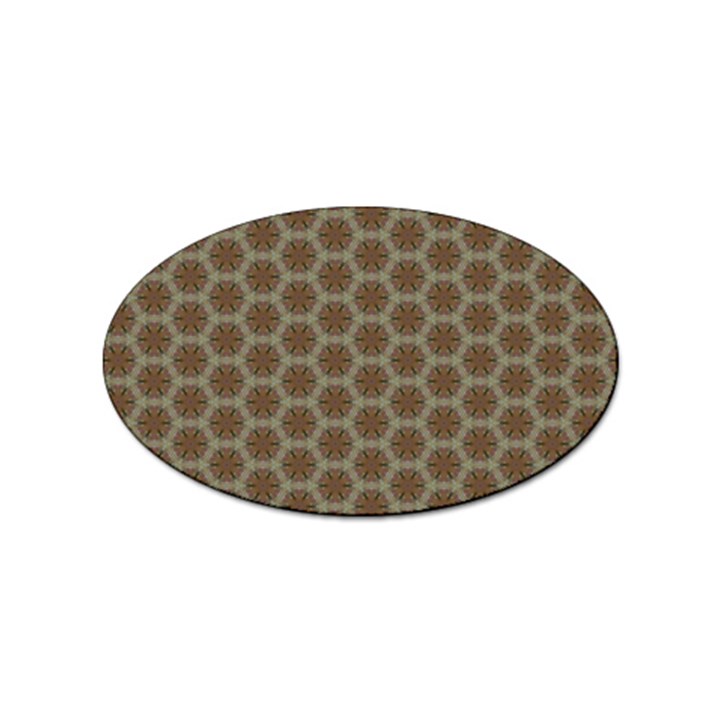 Cute Pretty Elegant Pattern Sticker (Oval)