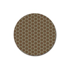 Cute Pretty Elegant Pattern Magnet 3  (round)