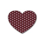 Cute Pretty Elegant Pattern Drink Coasters 4 Pack (Heart)  Front