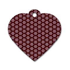 Cute Pretty Elegant Pattern Dog Tag Heart (one Sided) 