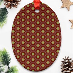 Cute Pretty Elegant Pattern Oval Ornament