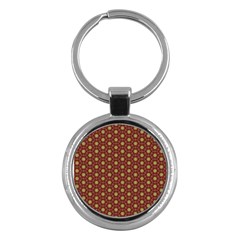 Cute Pretty Elegant Pattern Key Chain (round) by GardenOfOphir