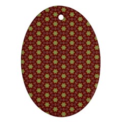 Cute Pretty Elegant Pattern Oval Ornament (two Sides) by GardenOfOphir