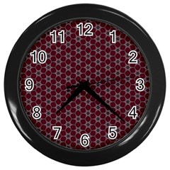 Cute Pretty Elegant Pattern Wall Clock (black)