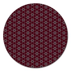 Cute Pretty Elegant Pattern Magnet 5  (round)