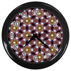 Cute Pretty Elegant Pattern Wall Clock (Black)