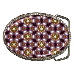 Cute Pretty Elegant Pattern Belt Buckle (oval) by GardenOfOphir