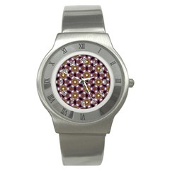 Cute Pretty Elegant Pattern Stainless Steel Watch (Slim)