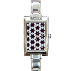 Cute Pretty Elegant Pattern Rectangular Italian Charm Watch