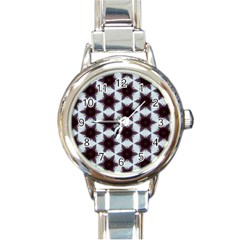 Cute Pretty Elegant Pattern Round Italian Charm Watch