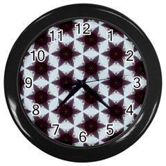 Cute Pretty Elegant Pattern Wall Clock (black)