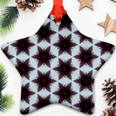 Cute Pretty Elegant Pattern Star Ornament (two Sides)