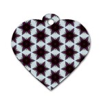 Cute Pretty Elegant Pattern Dog Tag Heart (Two Sided) Back