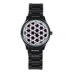 Cute Pretty Elegant Pattern Sport Metal Watch (black)