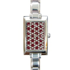 Cute Pretty Elegant Pattern Rectangular Italian Charm Watch