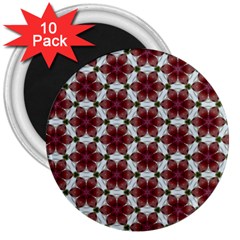 Cute Pretty Elegant Pattern 3  Button Magnet (10 Pack)