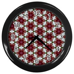 Cute Pretty Elegant Pattern Wall Clock (black)