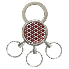 Cute Pretty Elegant Pattern 3-ring Key Chain