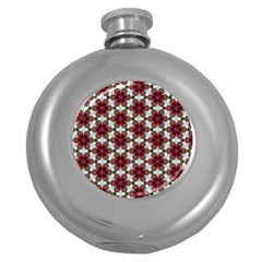 Cute Pretty Elegant Pattern Hip Flask (round) by GardenOfOphir