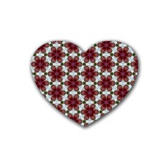 Cute Pretty Elegant Pattern Drink Coasters 4 Pack (heart) 