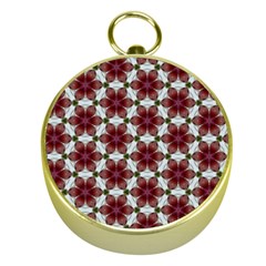 Cute Pretty Elegant Pattern Gold Compass