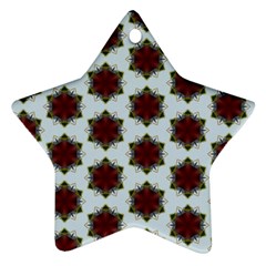 Cute Pretty Elegant Pattern Star Ornament