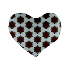 Cute Pretty Elegant Pattern 16  Premium Heart Shape Cushion 