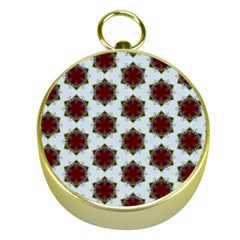 Cute Pretty Elegant Pattern Gold Compass