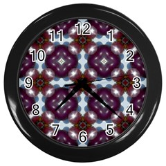 Cute Pretty Elegant Pattern Wall Clock (black)