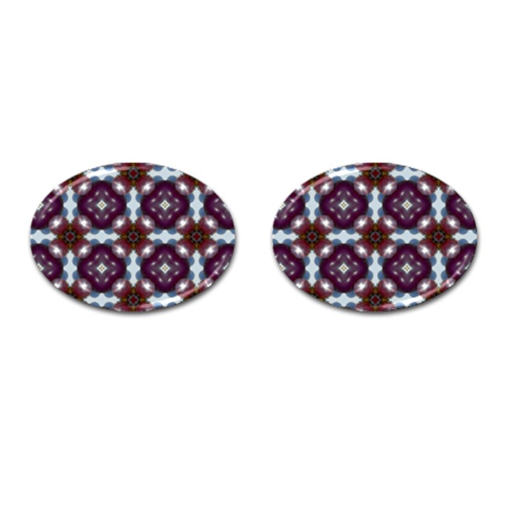 Cute Pretty Elegant Pattern Cufflinks (Oval)