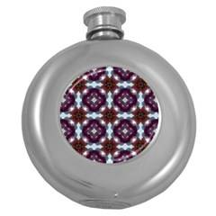 Cute Pretty Elegant Pattern Hip Flask (round) by GardenOfOphir