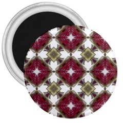 Cute Pretty Elegant Pattern 3  Button Magnet by GardenOfOphir