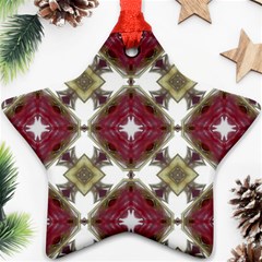 Cute Pretty Elegant Pattern Star Ornament