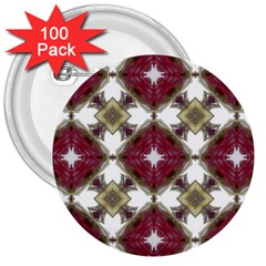 Cute Pretty Elegant Pattern 3  Button (100 Pack)