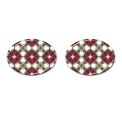 Cute Pretty Elegant Pattern Cufflinks (oval)