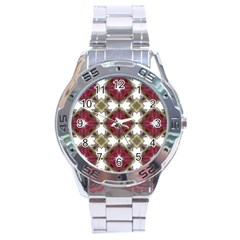 Cute Pretty Elegant Pattern Stainless Steel Watch by GardenOfOphir