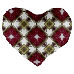 Cute Pretty Elegant Pattern 19  Premium Heart Shape Cushion