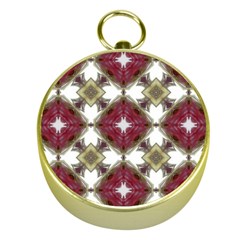 Cute Pretty Elegant Pattern Gold Compass