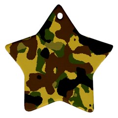 Camo Pattern  Star Ornament