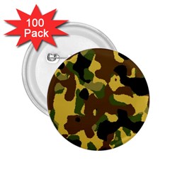 Camo Pattern  2 25  Button (100 Pack) by Colorfulart23