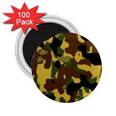 Camo Pattern  2 25  Button Magnet (100 Pack)