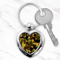 Camo Pattern  Key Chain (heart) by Colorfulart23