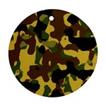 Camo Pattern  Round Ornament (Two Sides) Back