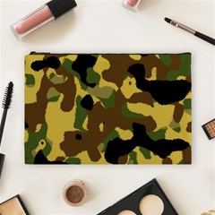 Camo Pattern  Cosmetic Bag (large)