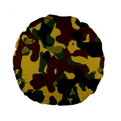 Camo Pattern  15  Premium Round Cushion 