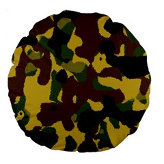 Camo Pattern  18  Premium Round Cushion 